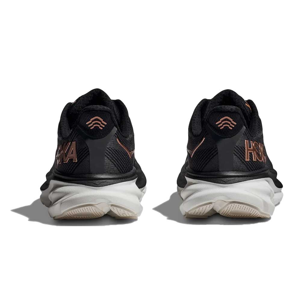 Women's Clifton 9 Running Shoe - Black/Rose Gold - Regular (B)