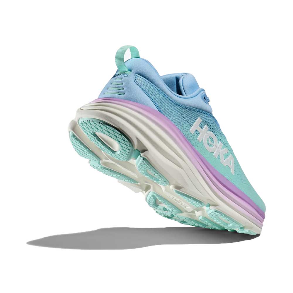 Women's Bondi 8 Running Shoe - Airy Blue/Sunlit Ocean - Regular (B)