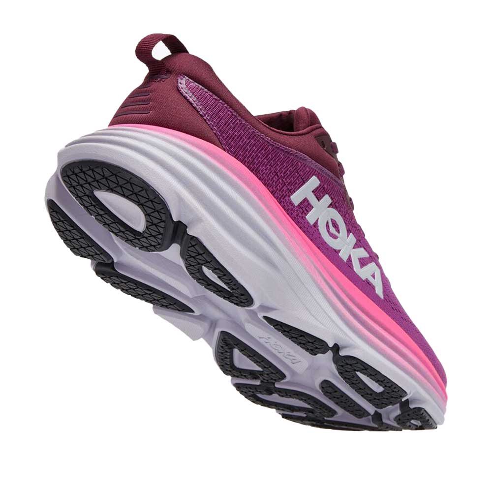 Women's Bondi 8 Running Shoe - Beautyberry/Grape Wine - Regular (B)
