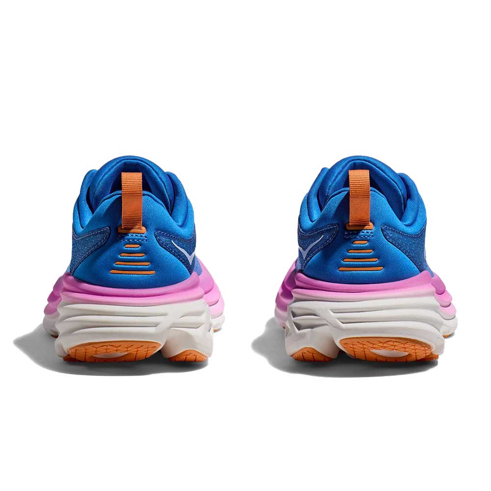 Women's Bondi 8 Running Shoe - Coastal Sky/All Aboard - Wide (D)