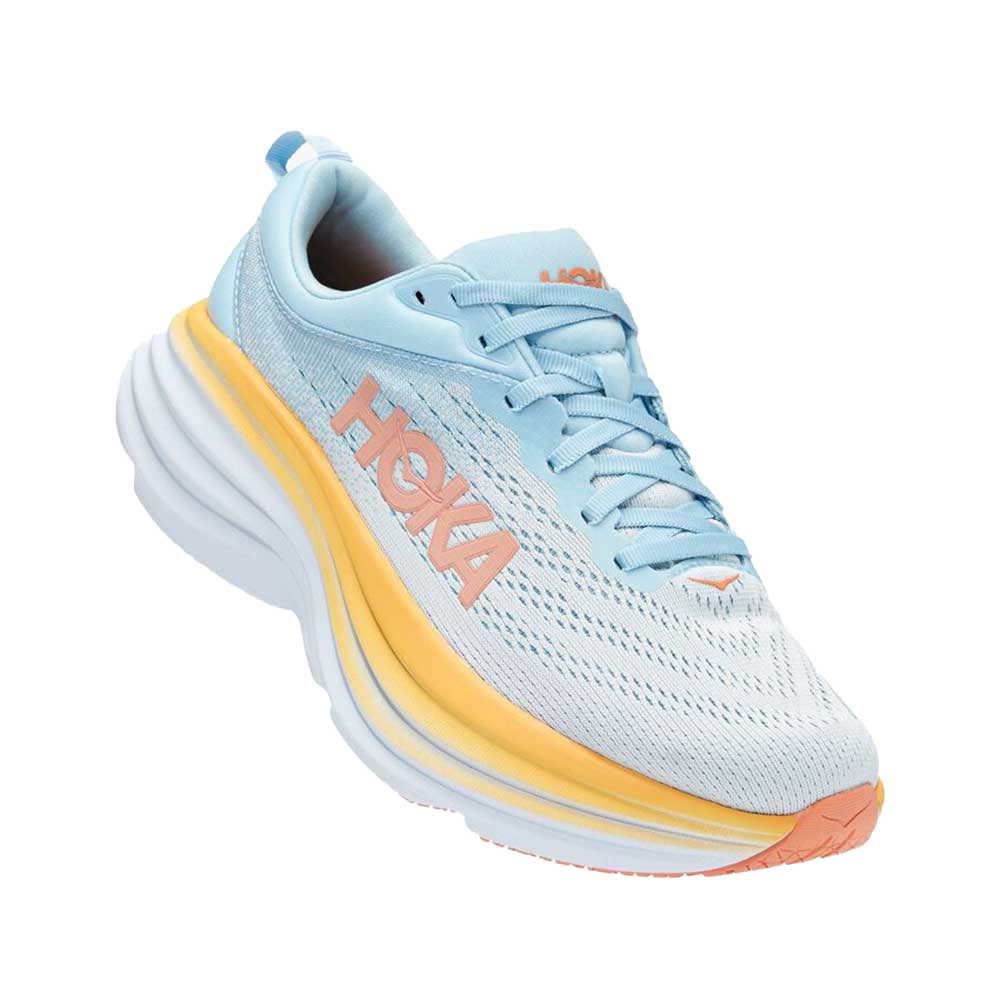 Women's Bondi 8 Running Shoe- Summer Song/Country Air- Regular (B)