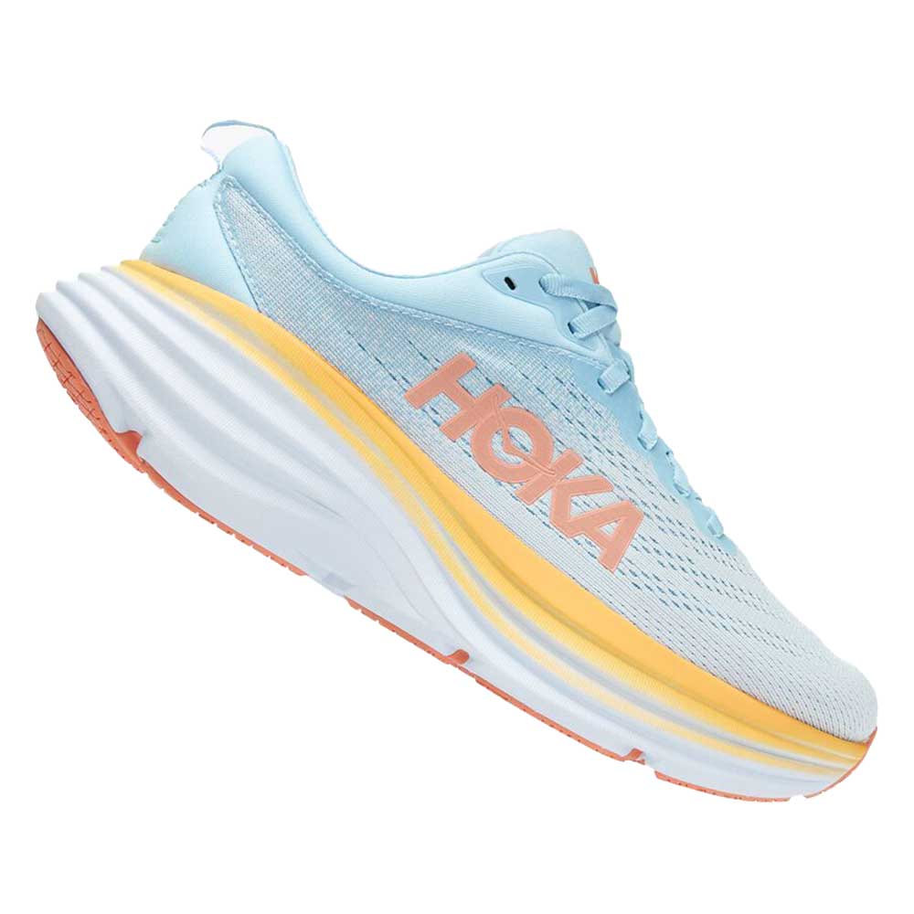 Women's Bondi 8 Running Shoe- Summer Song/Country Air- Regular (B)