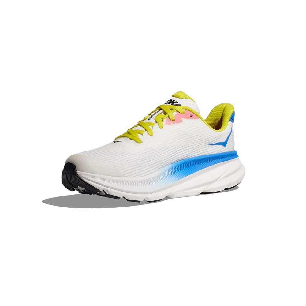 Youth Clifton 9 Running Shoe - Blanc De Blanc/Virtual Blue - Regular (D)