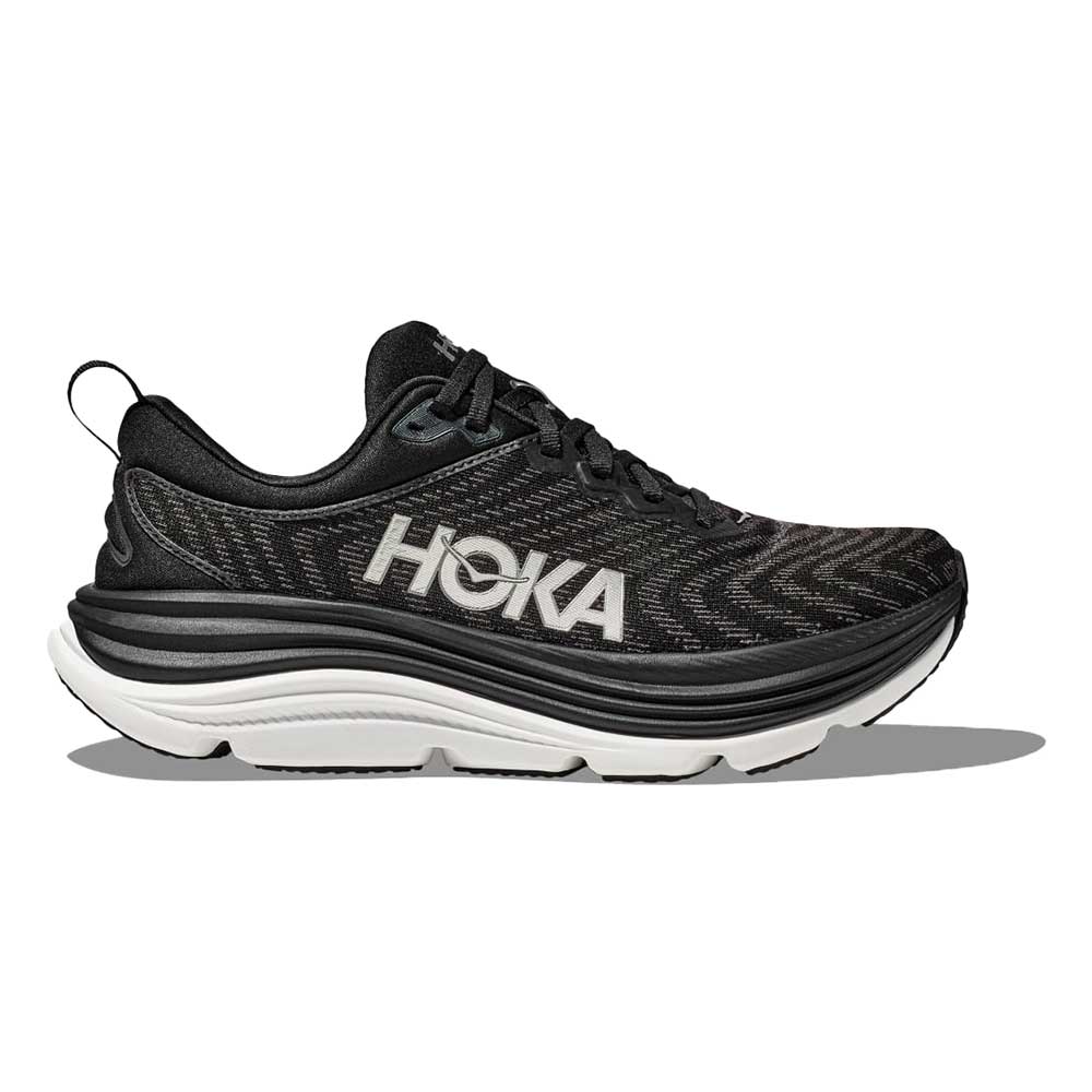 Women's Gaviota 5 Running Shoe - Black/White - Wide (D)