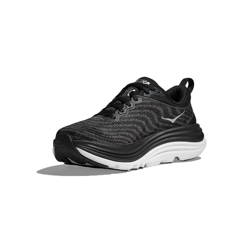 Women's Gaviota 5 Running Shoe - Black/White - Wide (D)