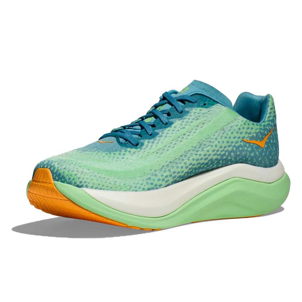 Men's Mach X Running Shoe - Ocean Mist/Lime Glow - Regular (D)