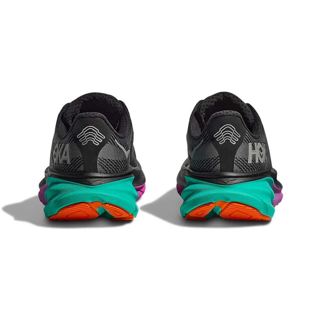Men's Clifton 9 GTX Running Shoe - Black/Electric Aqua - Regular (D)