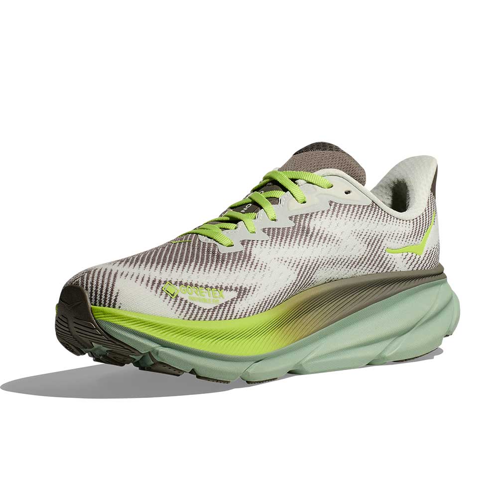 Men's Clifton 9 GTX Running Shoe - Slate/Aloe Vera - Regular (D)