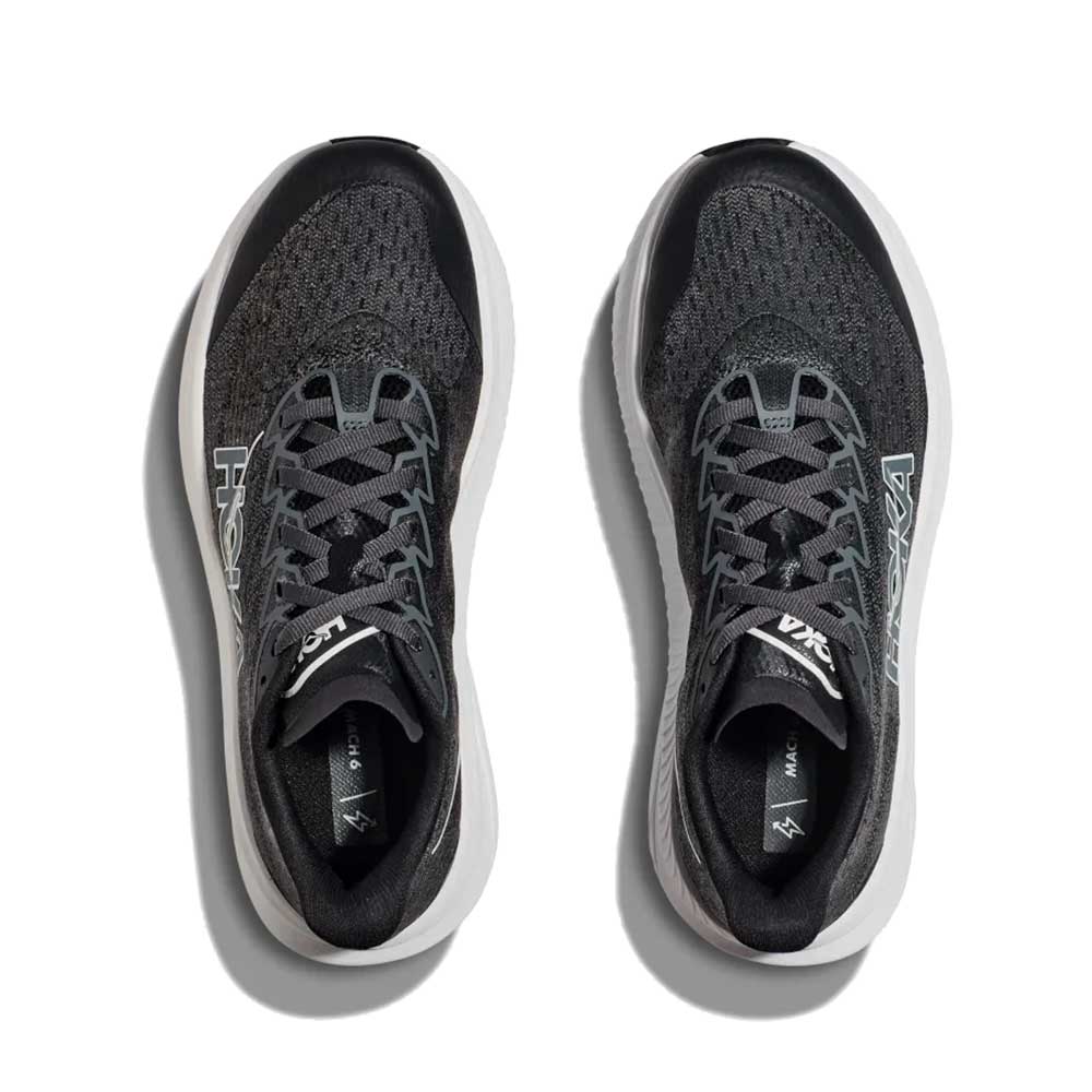 Youth Mach 6 Running Shoe - Black/White - Regular (M)