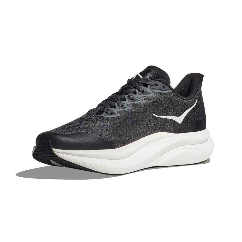 Youth Mach 6 Running Shoe - Black/White - Regular (M)