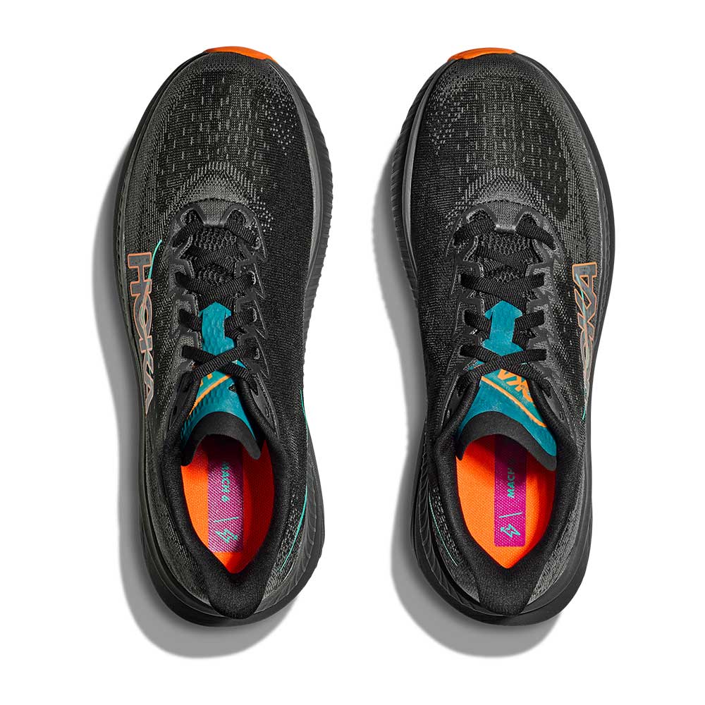 Men's Mach 6 Running Shoe - Black/Electric Tangerine - Regular (D)