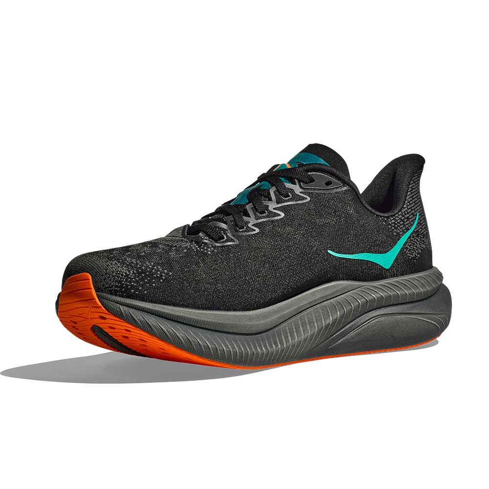 Men's Mach 6 Running Shoe - Black/Electric Tangerine - Regular (D)