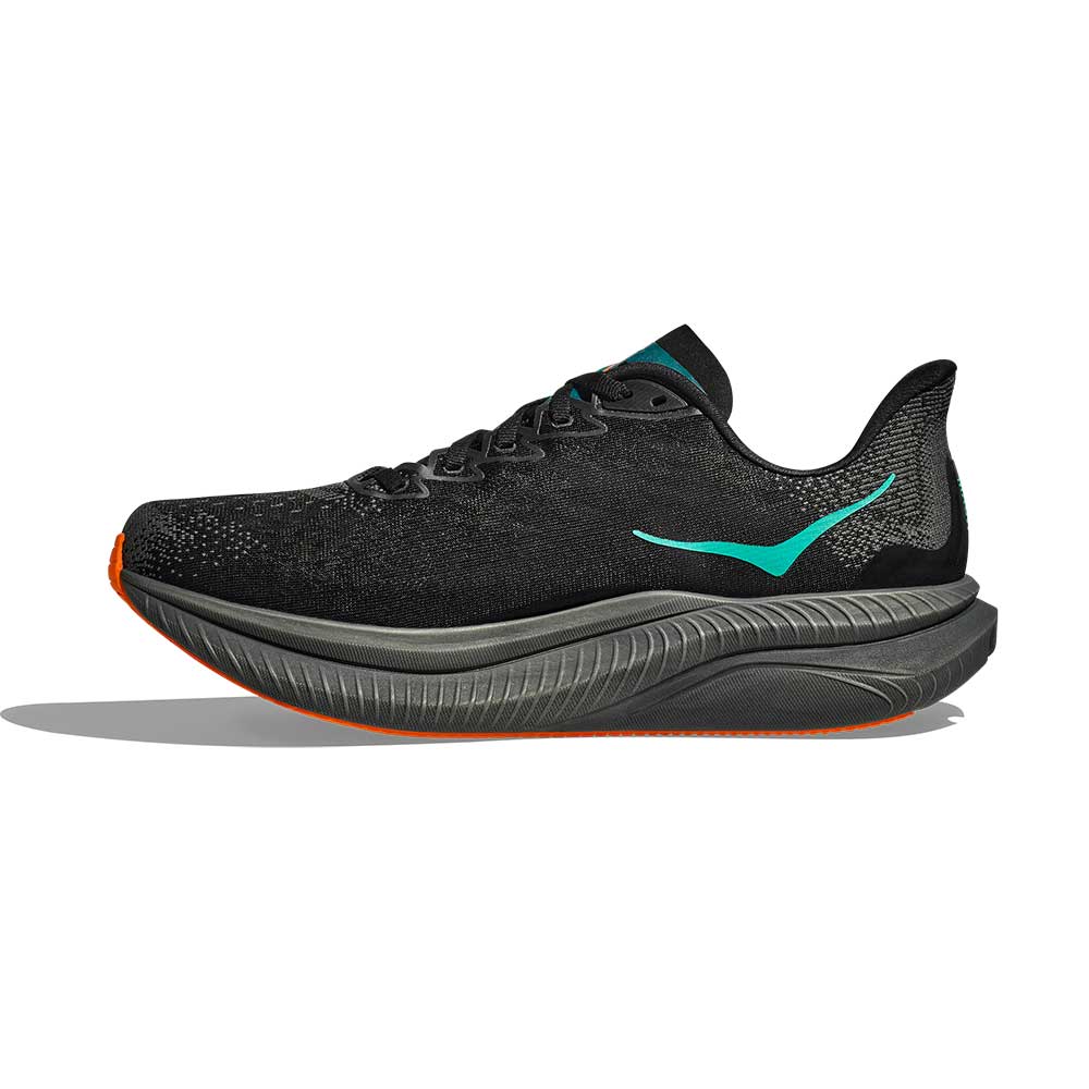 Men's Mach 6 Running Shoe - Black/Electric Tangerine - Regular (D)