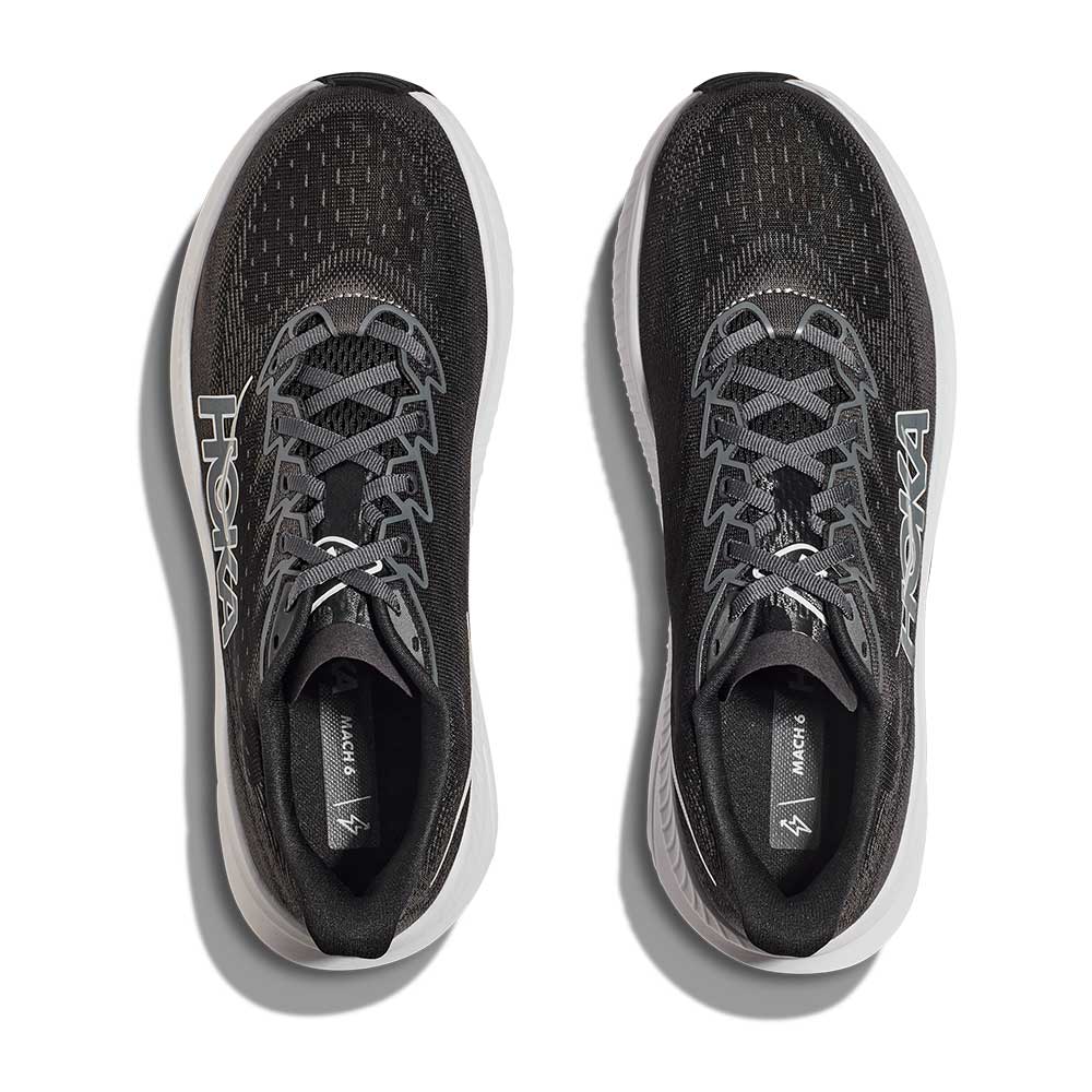 Men's Mach 6 Running Shoe - Black/White - Regular (D)