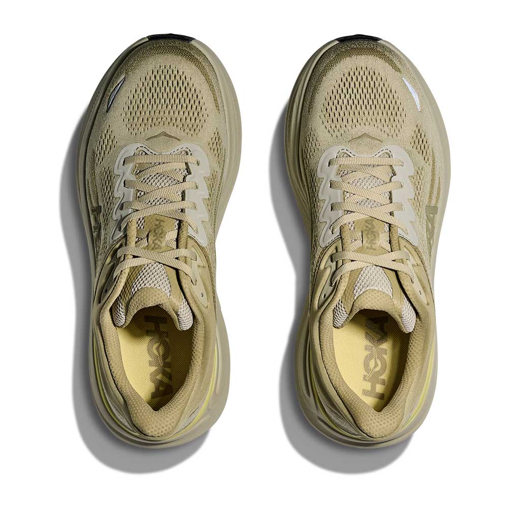 Men's Bondi 9 Running Shoe - Grassland/Oyster Mushroom - Regular (D)