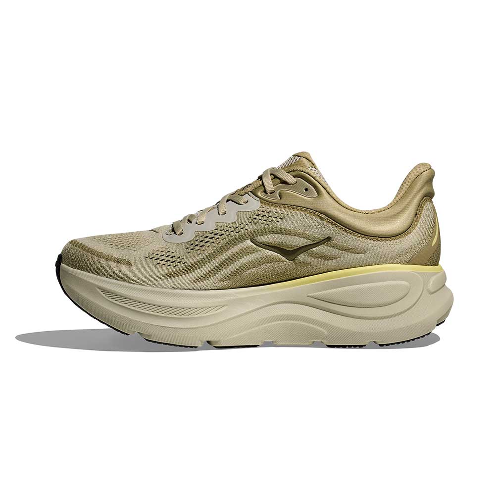 Men's Bondi 9 Running Shoe - Grassland/Oyster Mushroom - Regular (D)