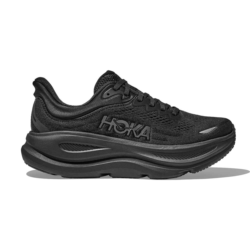 Men's Bondi 9 Running Shoe - Black/Black - Wide (2E)