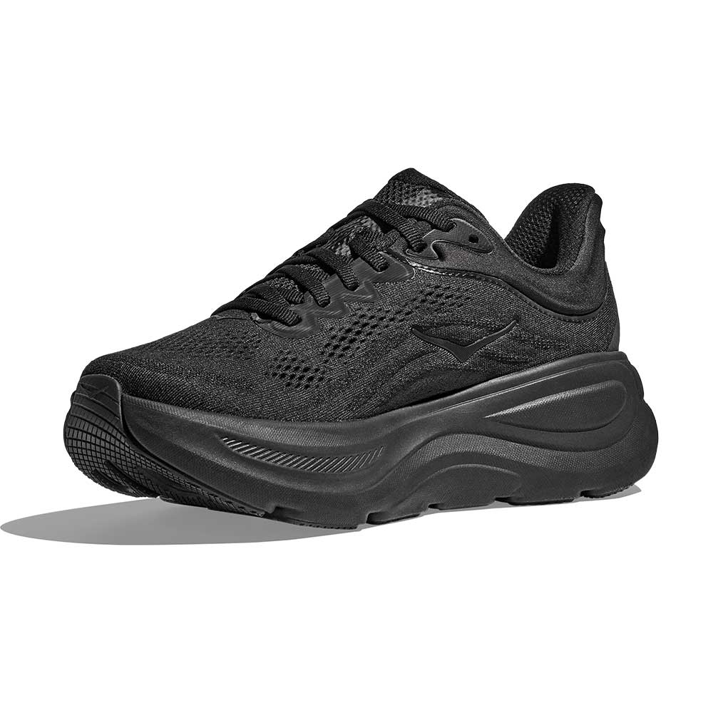 Men's Bondi 9 Running Shoe - Black/Black - Wide (2E)