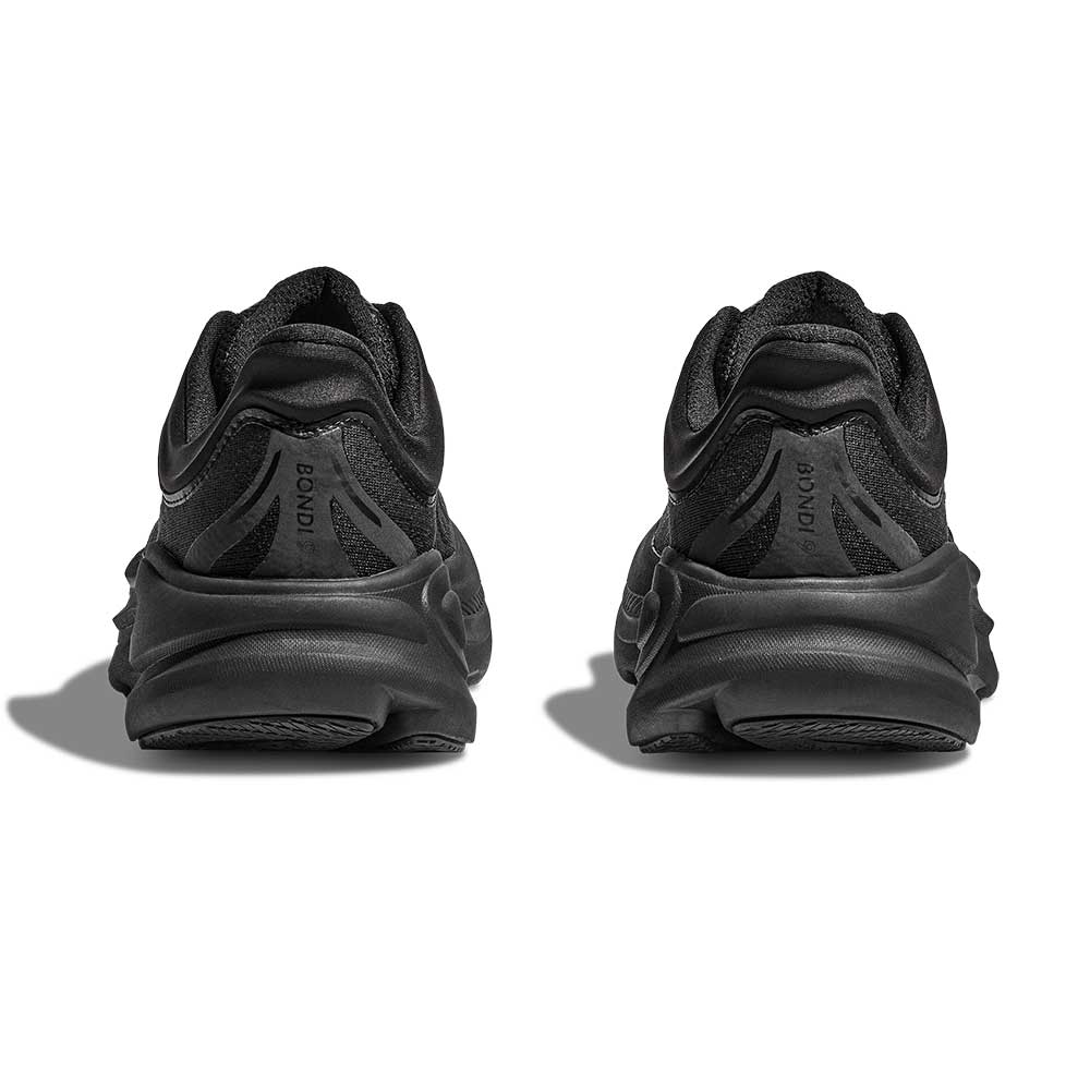 Men's Bondi 9 Running Shoe - Black/Black - Wide (2E)