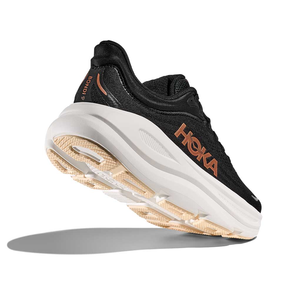 Women's Bondi 9 Running Shoe - Black/Rose Gold - Regular (B)