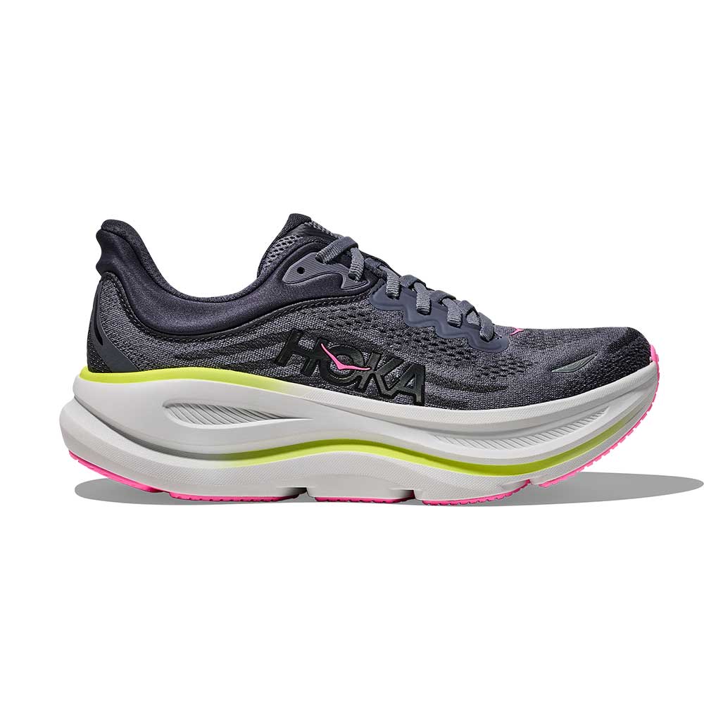 Women's Bondi 9 Running Shoe - Charcoal Grey/Grey Skies - Regula (B)