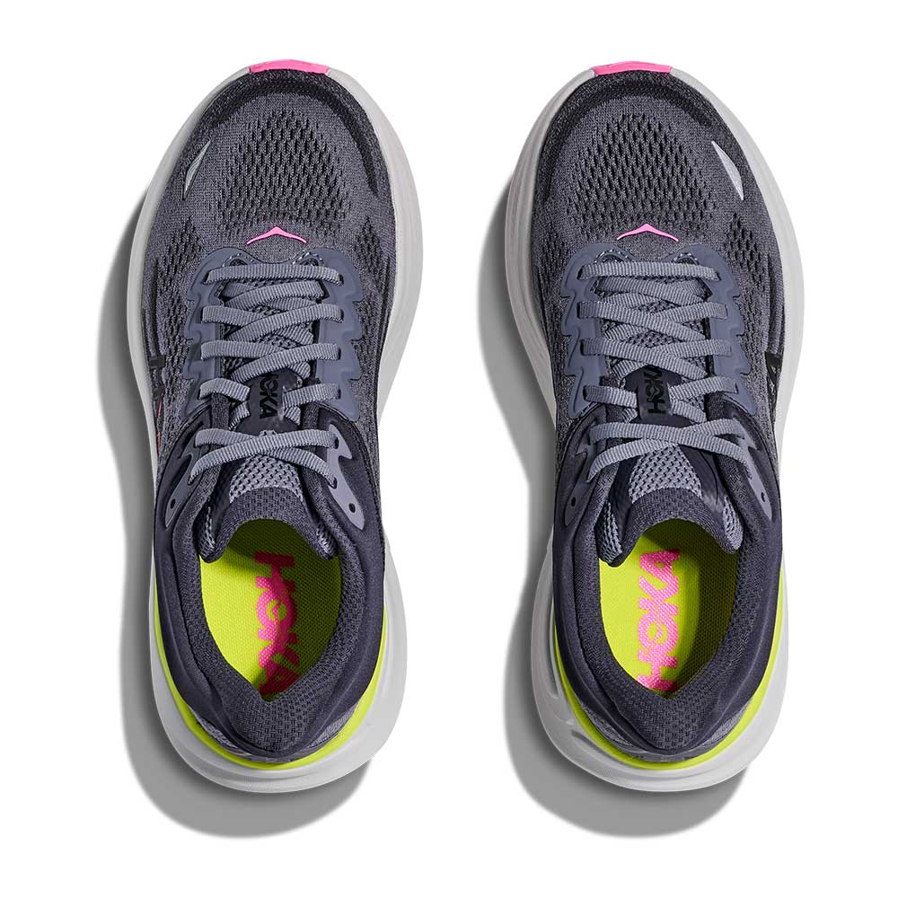 Women's Bondi 9 Running Shoe - Charcoal Grey/Grey Skies - Regula (B)