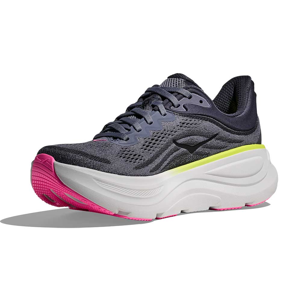 Women's Bondi 9 Running Shoe - Charcoal Grey/Grey Skies - Regula (B)