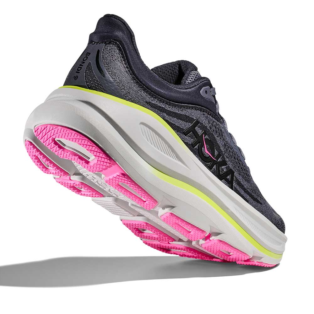 Women's Bondi 9 Running Shoe - Charcoal Grey/Grey Skies - Regula (B)