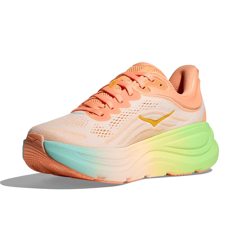 Women's Bondi 9 Running Shoe - Frost/Pale Tangerine - Regular (B)