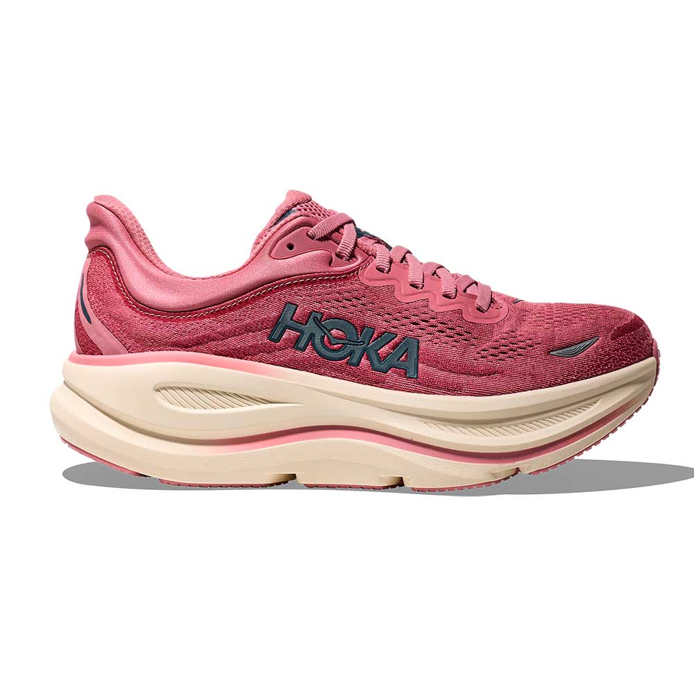 Women's Bondi 9 Running Shoe - Lingonberry/Cranberry - Regular (B