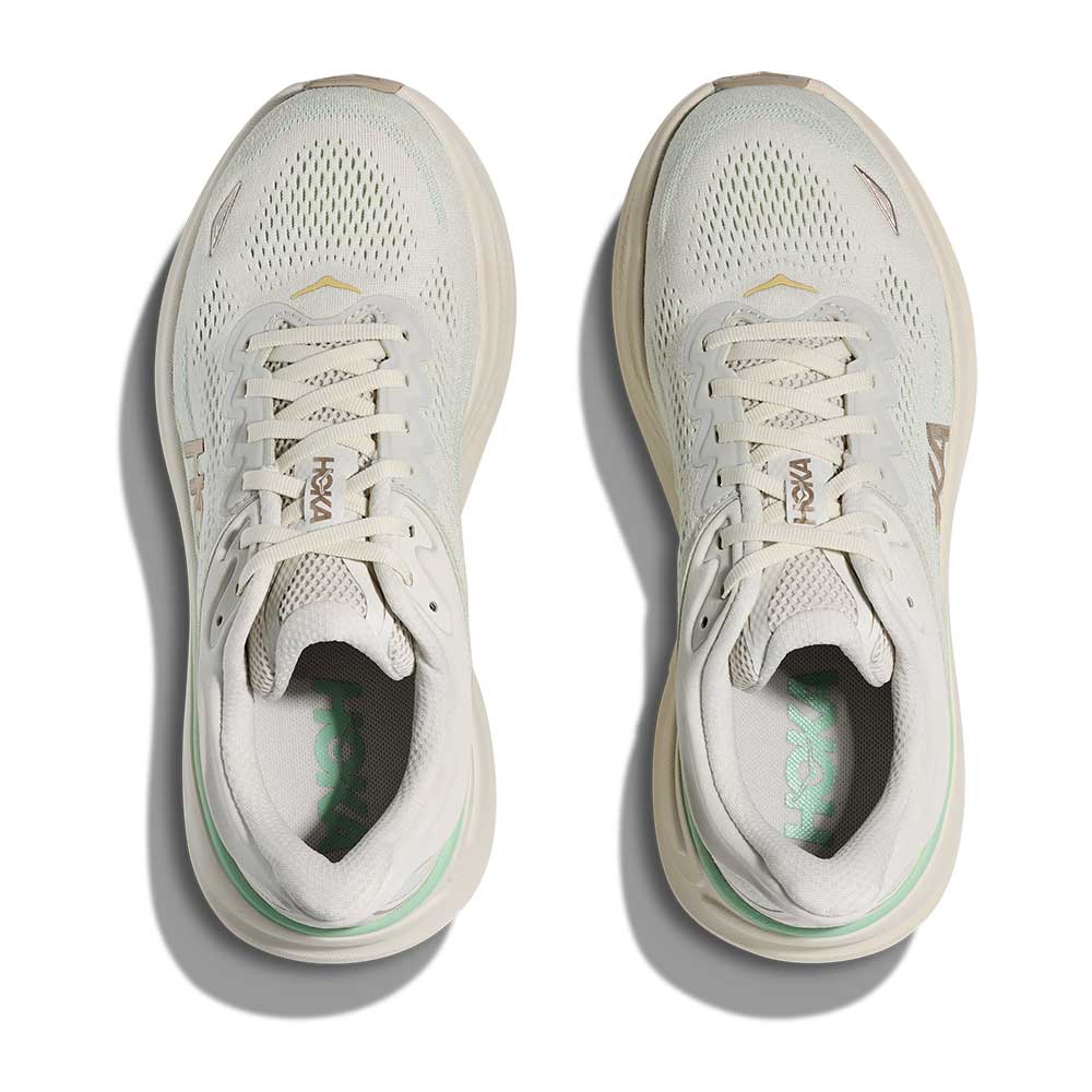 Women's Bondi 9 Running Shoe - Truffle Salt/Sea Glass - Wide (D)