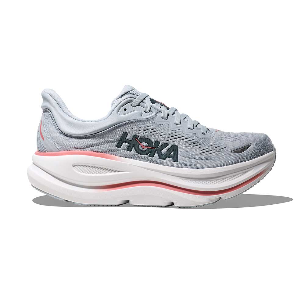 Women's Bondi 9 Running Shoe - Mineral Blue/Washed Blue - Regular