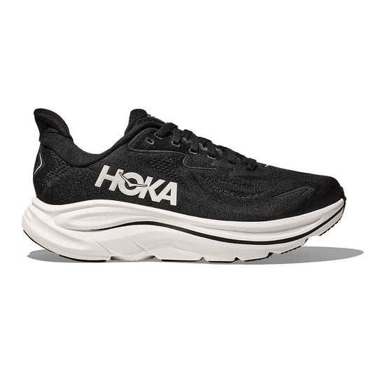Men's Clifton 10 Running Shoe - Black/White - Regular (D)