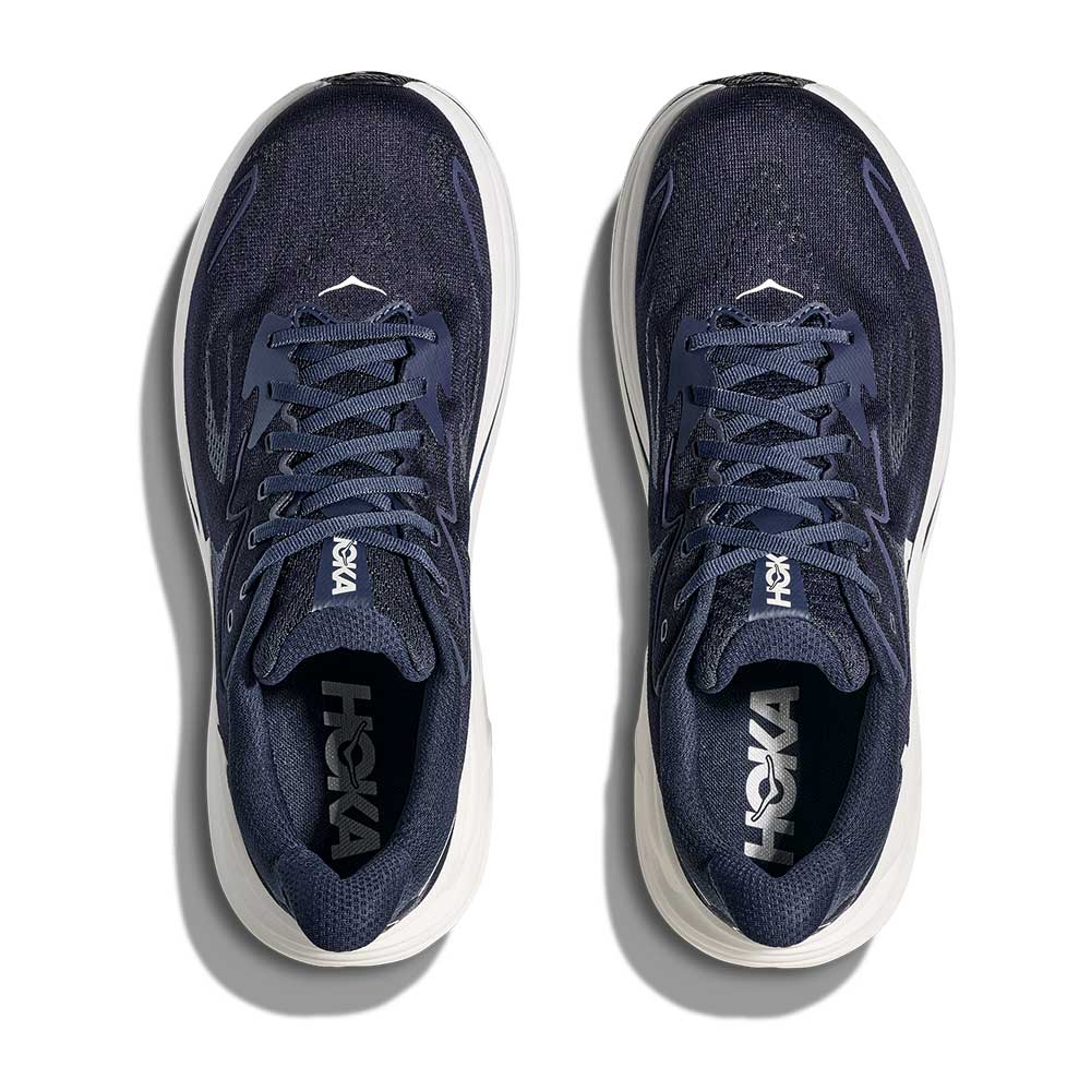 Men's Clifton 10 Running Shoe - Navy/White - Wide (2E)