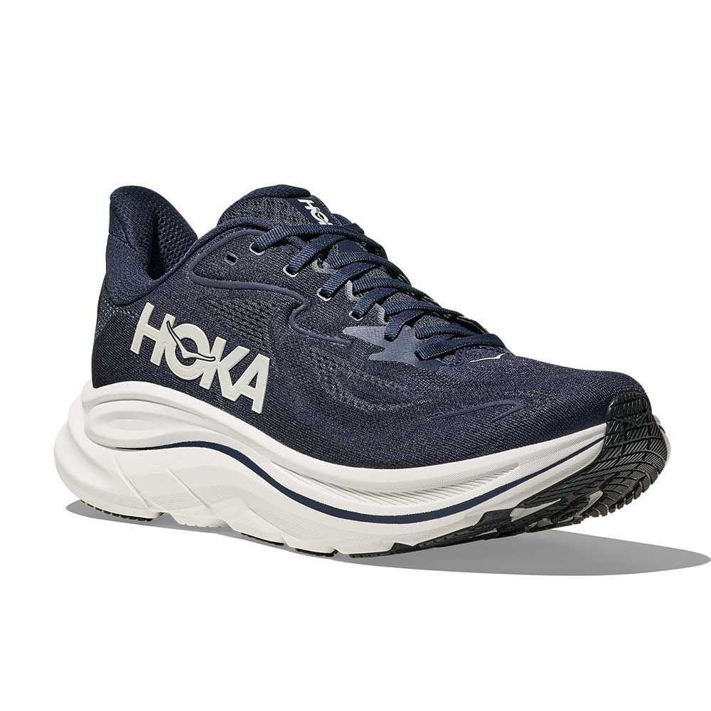 Men's Clifton 10 Running Shoe - Navy/White - Wide (2E)
