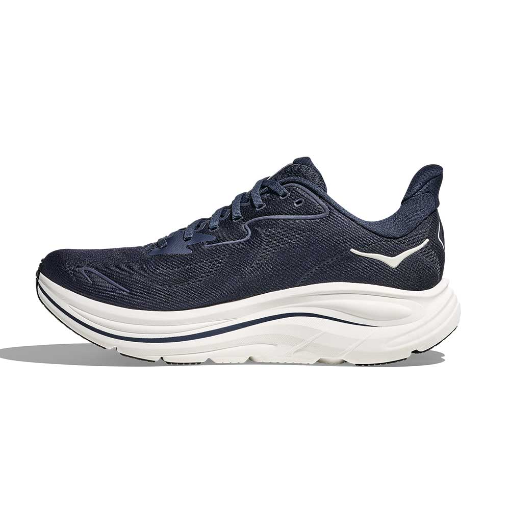 Men's Clifton 10 Running Shoe - Navy/White - Wide (2E)
