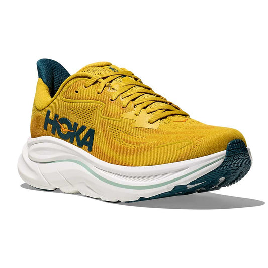 Men's Clifton 10 Running Shoe - Yellow Gold/Tidal Wave - Regular (D)