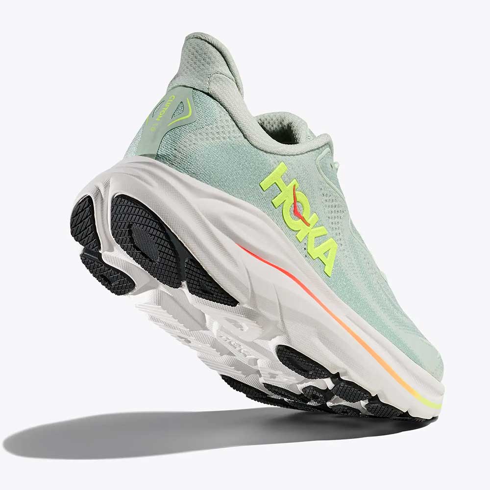 Women's Clifton 10 Running Shoe - Sea Glass/Neon Flame - Regular (B)