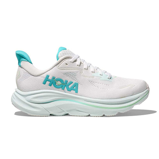 Women's Clifton 10 Running Shoe - White/Cielo Blue - Regular (B)