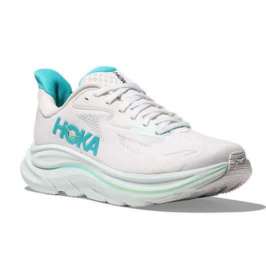 Women's Clifton 10 Running Shoe - White/Cielo Blue - Regular (B)