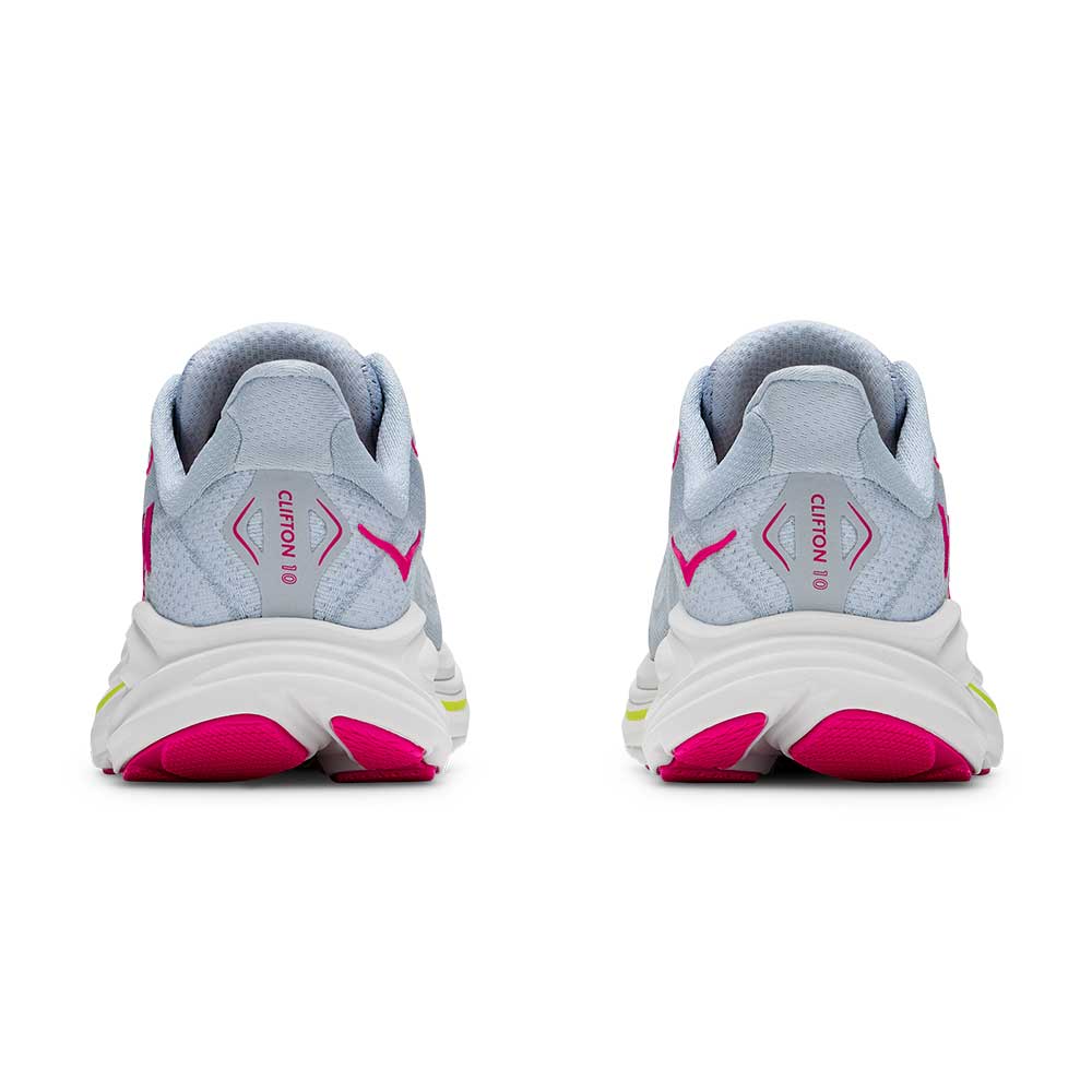 Youth Clifton 10 Running Shoe - Overcast/Neon Dragonfruit - Regular (D)