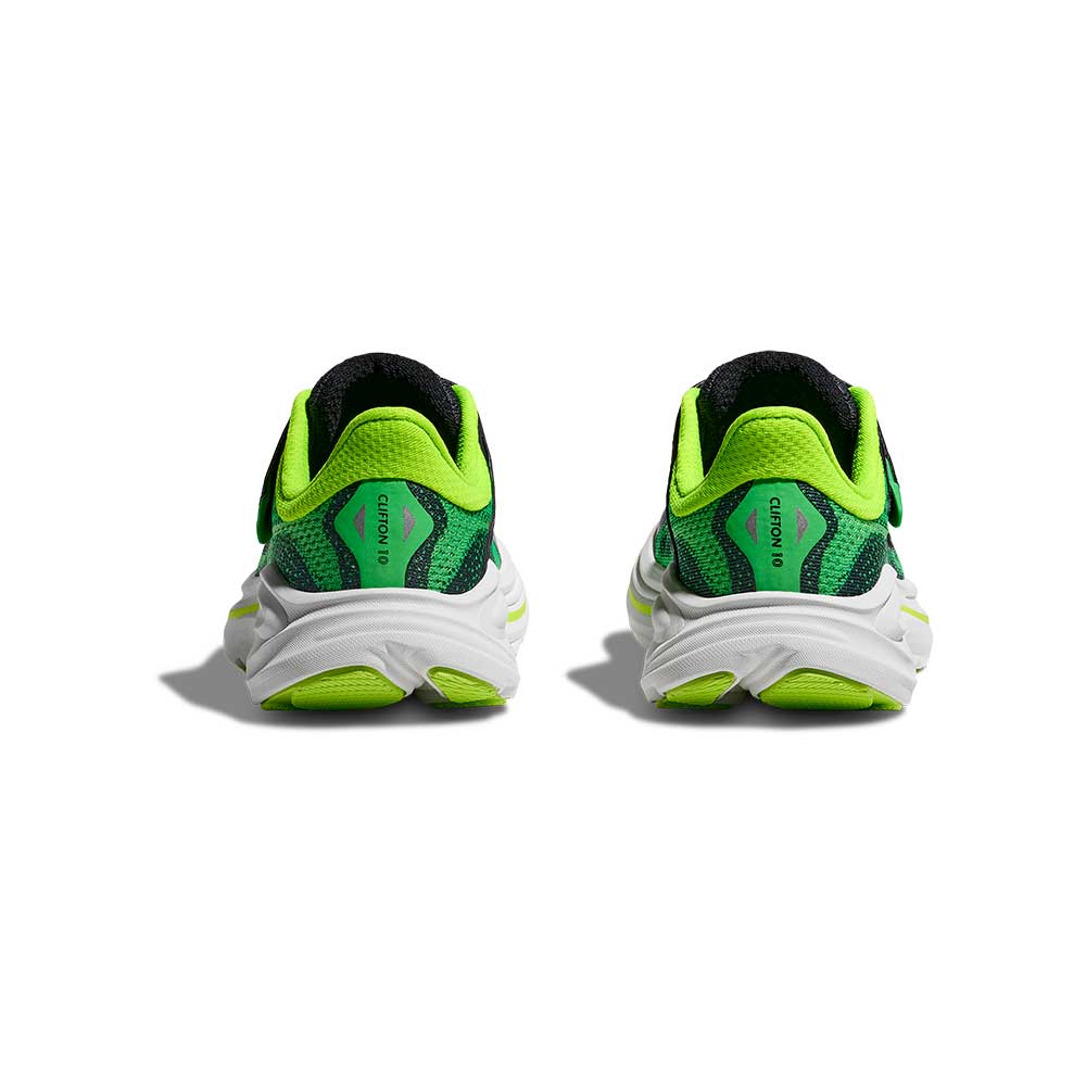 Kids Clifton 10 Running Shoe - Spring Green/Cosmic Grey - Regular (D)
