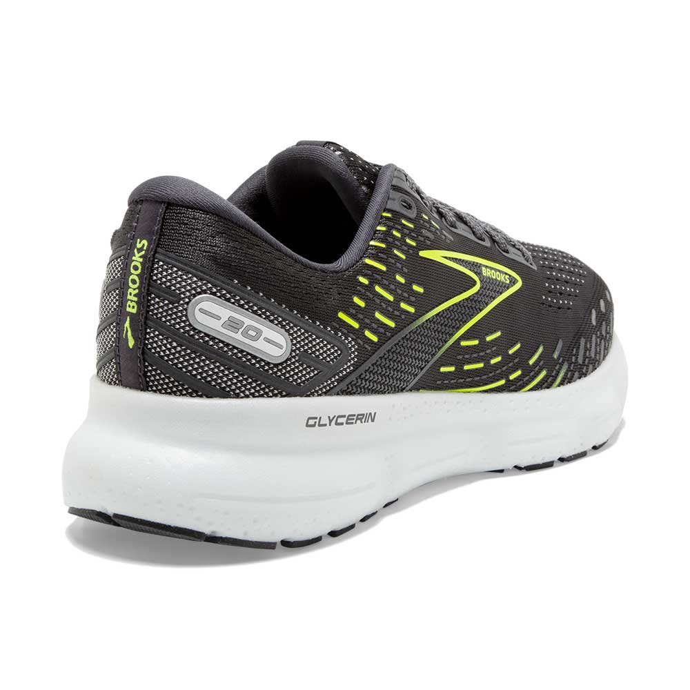 Women's Glycerin 20 Running Shoe - Ebony/White/Nightlife - Regular (B)