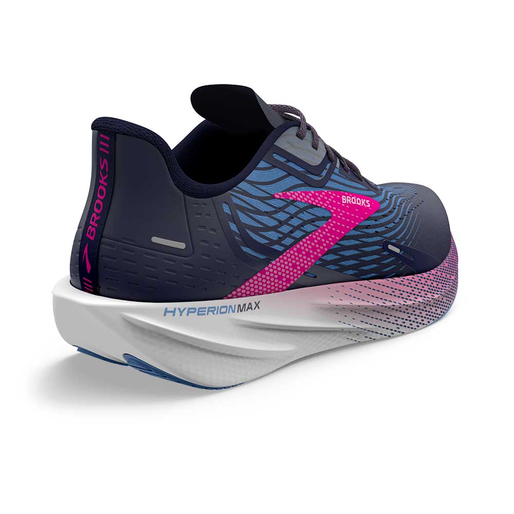 Women's Hyperion Max Running Shoe - Peacoat/Marina Blue/Pink Glo - Regular (B)