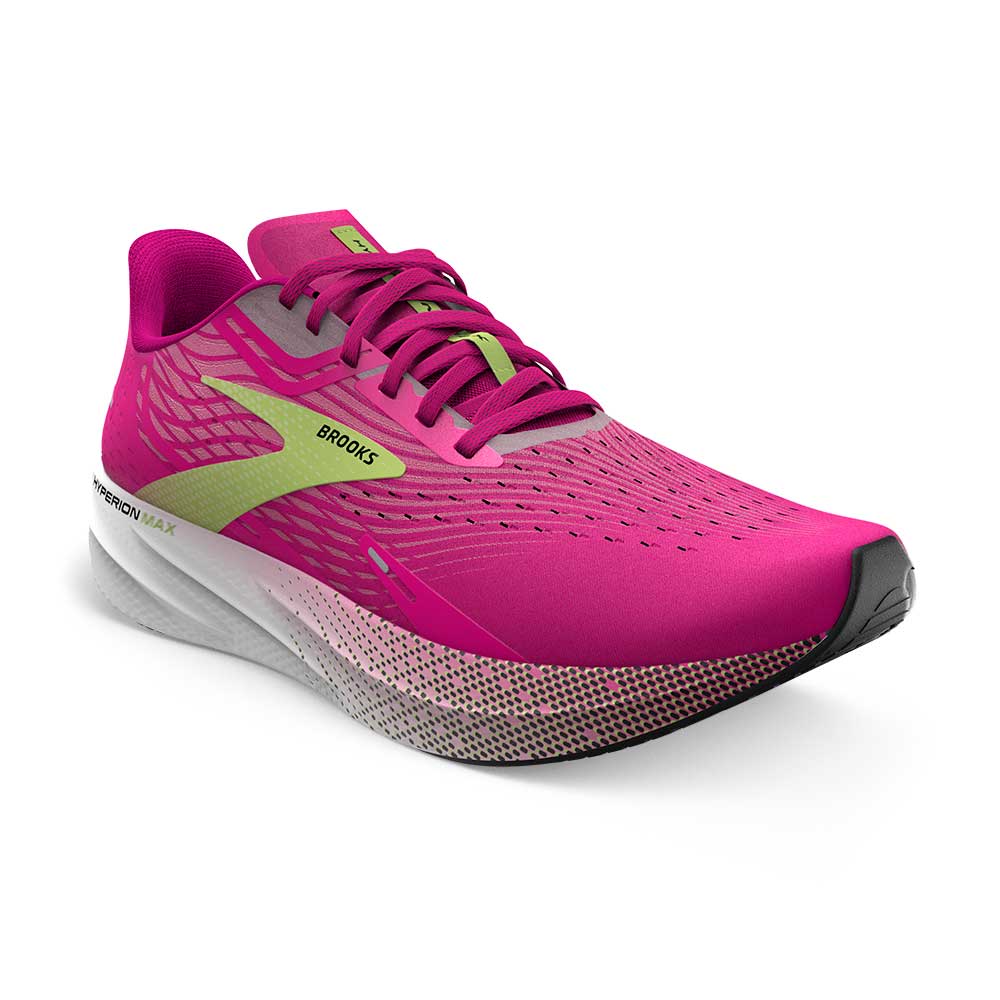 Women's Hyperion Max Running Shoe - Pink Glo/Green/Black - Regular (B)