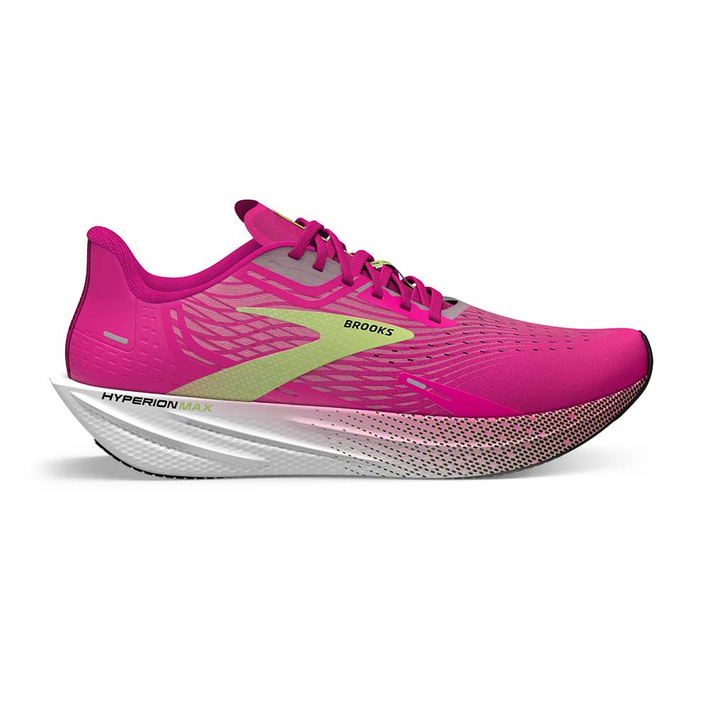 Women's Hyperion Max Running Shoe - Pink Glo/Green/Black - Regular (B)