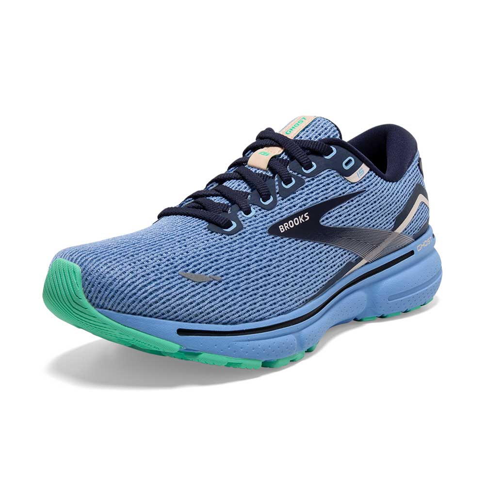 Women's Ghost 15 Running Shoe - Vista Blue/Peacoat/Linen - Regular (B)