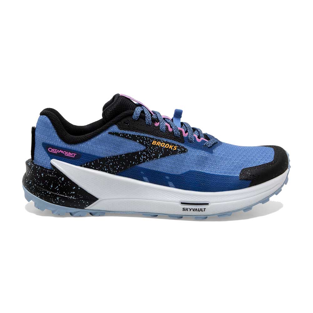 Women's Catamount 2 Trail Running Shoe - Blue/Black/Yellow - Regular (B)