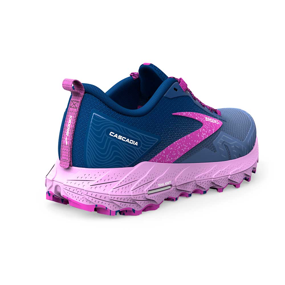 Women's Cascadia Trail Running Shoe  - Navy/Purple/Violet - Regular (B)