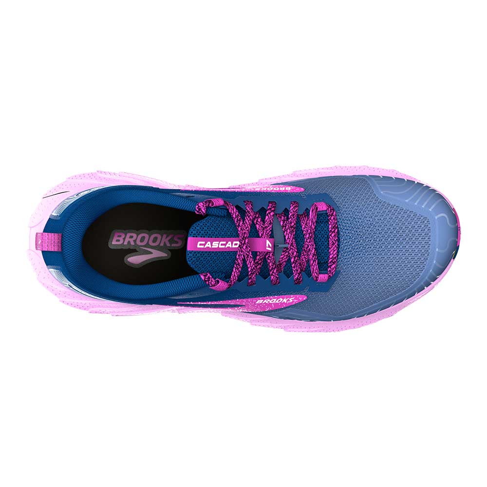 Women's Cascadia Trail Running Shoe  - Navy/Purple/Violet - Regular (B)